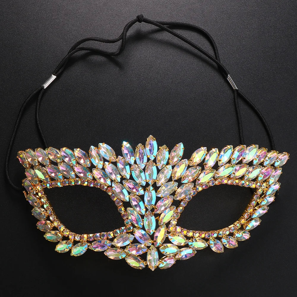 Rhinestone Rave Mask