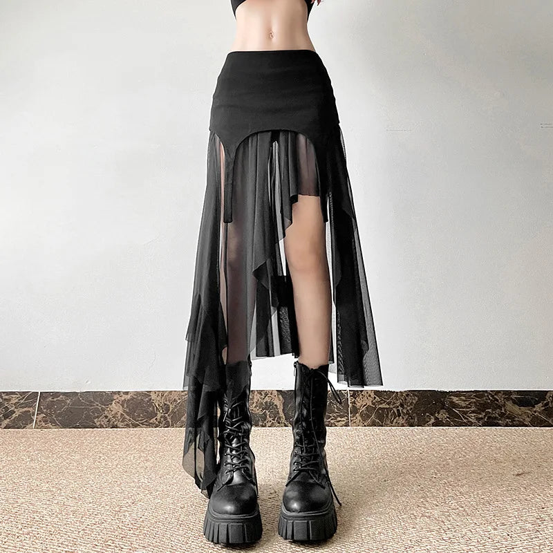 Shredded Streetwalk Alt Skirt