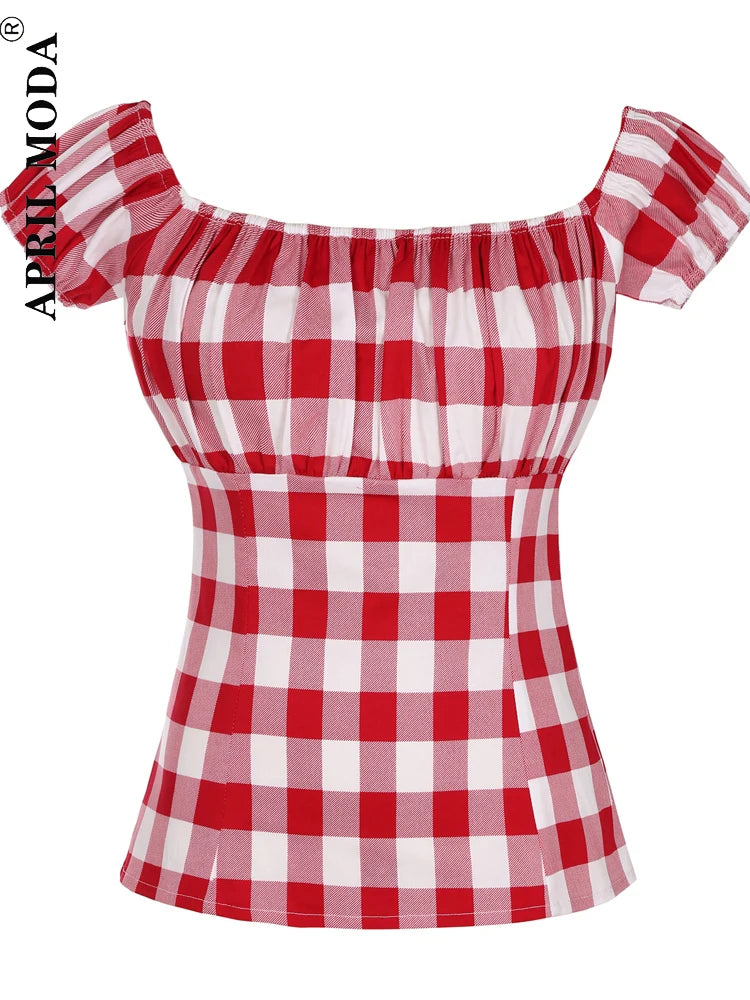 Retro Vintage 50s Polka Dot Pin Up Women's Blouses