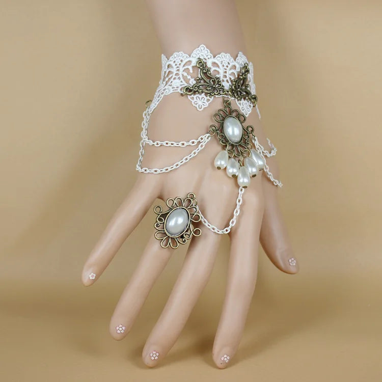 Gothic Lace Cuff Fingerless Glove