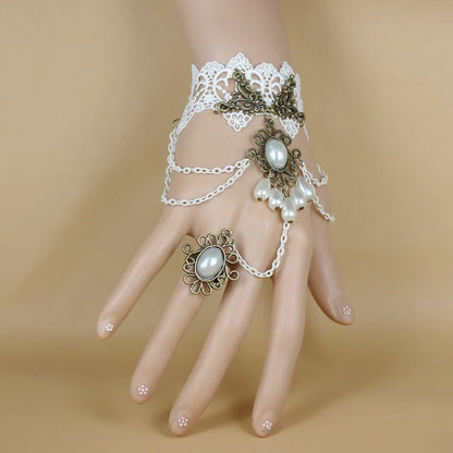 Gothic Lace Cuff Fingerless Glove