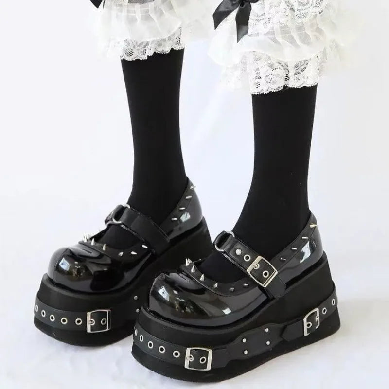 Wedge High Platform Gothic Mary Jean Platforms