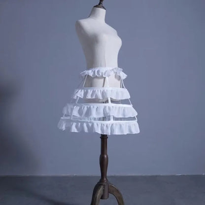 Hollow Lace Bird Cage Fish Bone Skirt Cosplay Dress Skirt Petticoat Dress