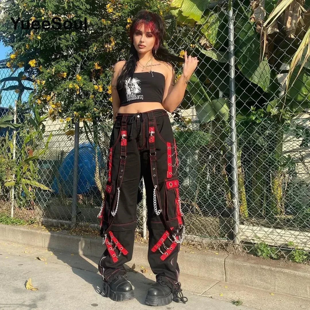 Goth Cargo Stumping Pants and Cyber Flare Pants