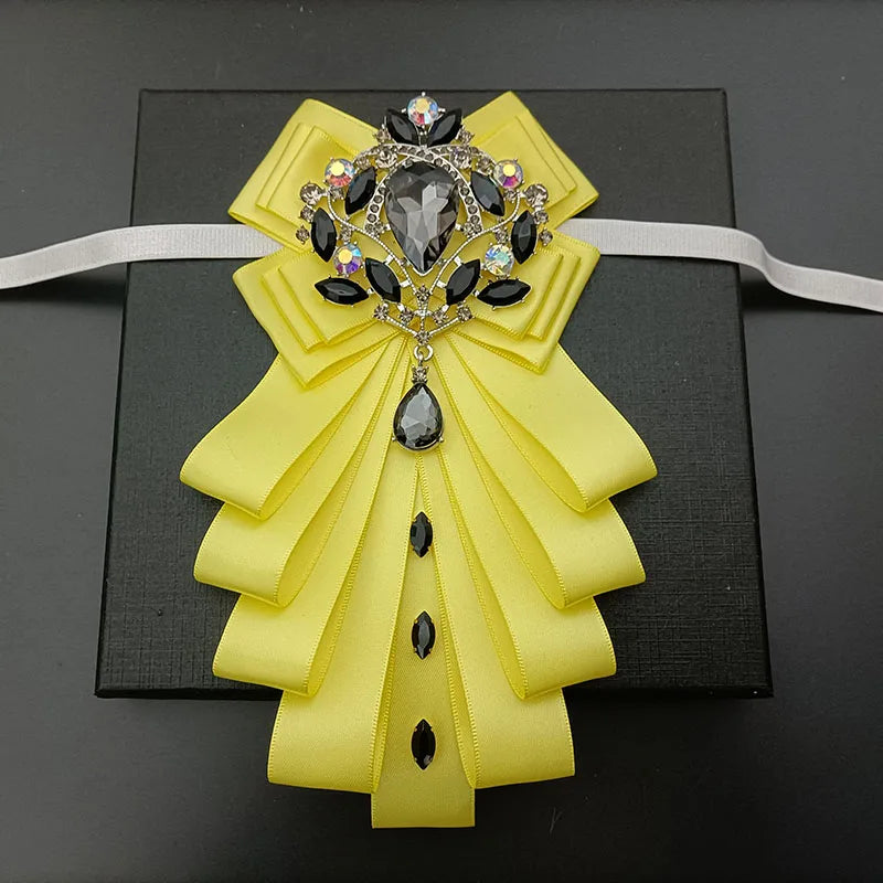 High-end Bow Tie Collar Flower French Business Suit Shirt