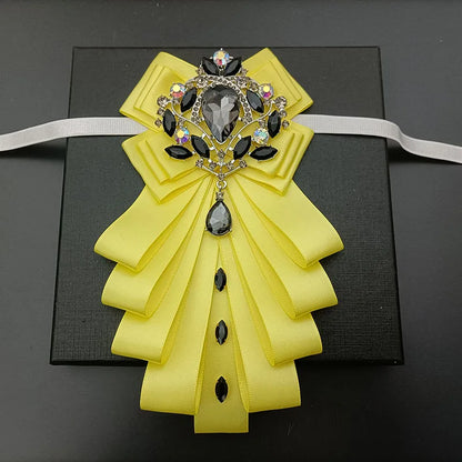 High-end Bow Tie Collar Flower French Business Suit Shirt