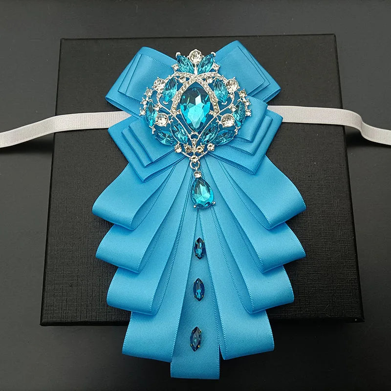 High-end Bow Tie Collar Flower French Business Suit Shirt