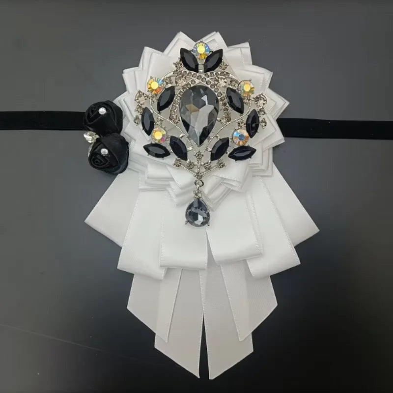 Luxury Men's Bow Ties French British Business Banquet Suit Shirts Collar Accessories