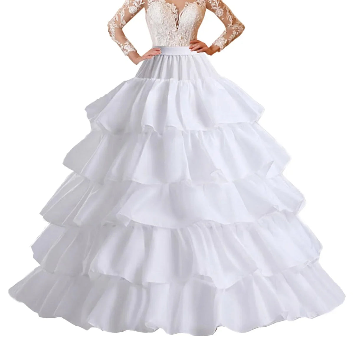 Hollow Lace Bird Cage Fish Bone Skirt Cosplay Dress Skirt Petticoat Dress