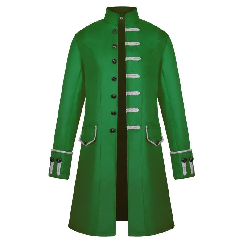 Long Gothic Coat Steampunk Vampire Trench Coat