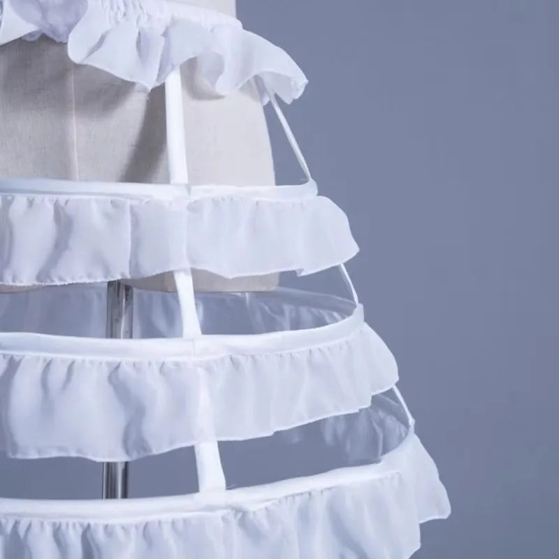 Hollow Lace Bird Cage Fish Bone Skirt Cosplay Dress Skirt Petticoat Dress