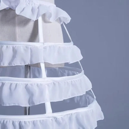 Hollow Lace Bird Cage Fish Bone Skirt Cosplay Dress Skirt Petticoat Dress