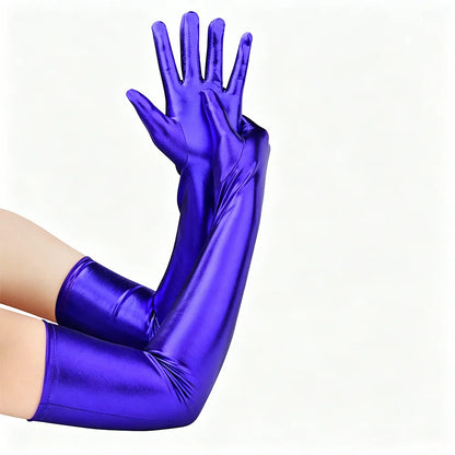 Leather Long Gloves Party Nightlub