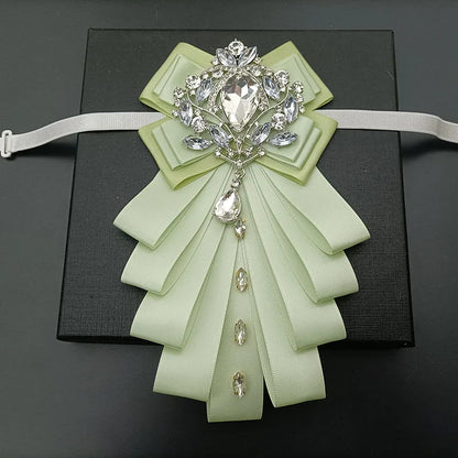 High-end Bow Tie Collar Flower French Business Suit Shirt