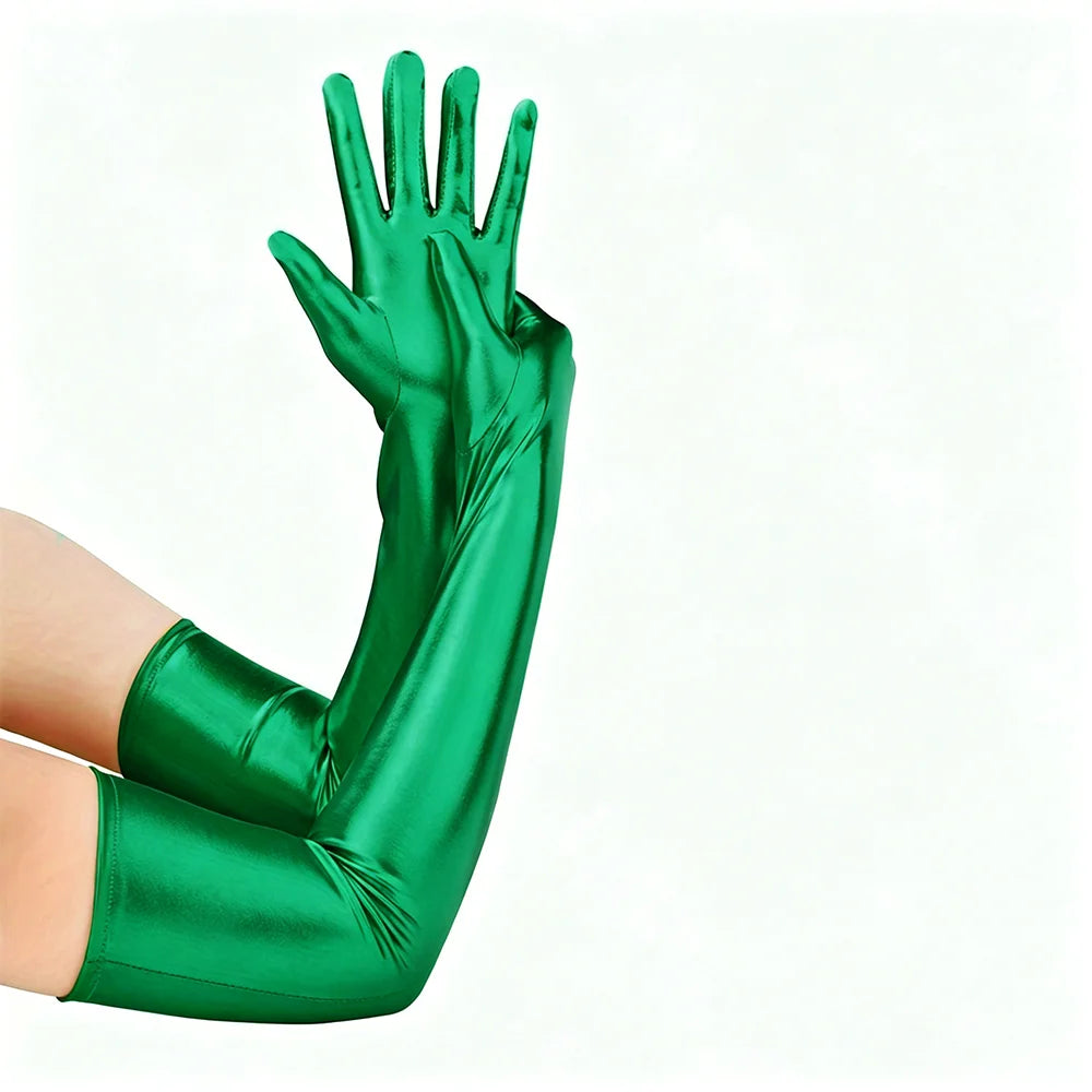 Leather Long Gloves Party Nightlub
