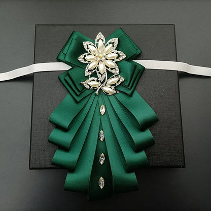 High-end Bow Tie Collar Flower French Business Suit Shirt