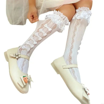 Middle Length Socks Breathable Hollowed Out