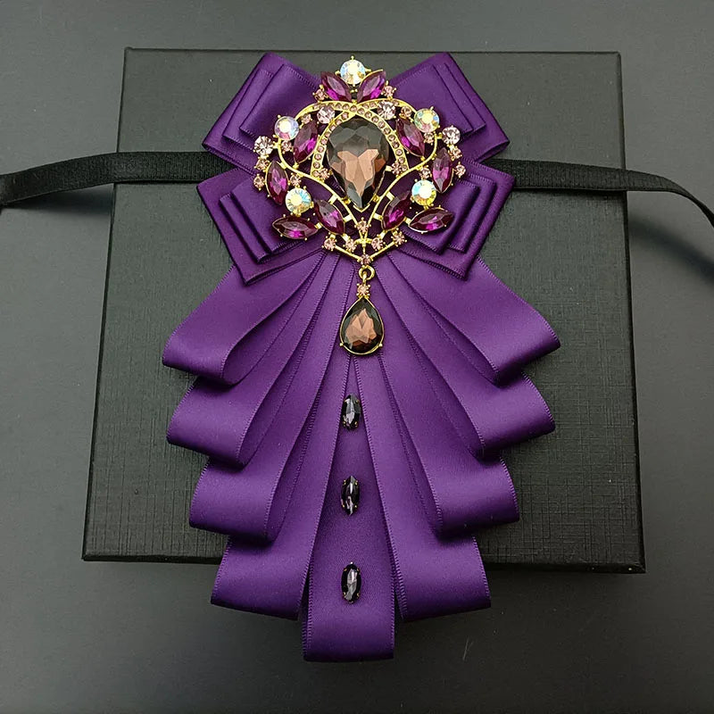 High-end Bow Tie Collar Flower French Business Suit Shirt