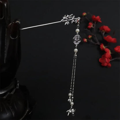 Gothic Style Pendant Hairpin Metal Moon Tassel Hair Accessories