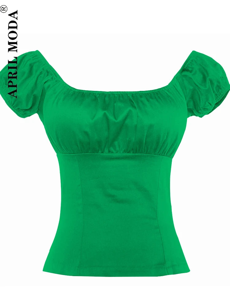 Retro Vintage 50s Polka Dot Pin Up Women's Blouses