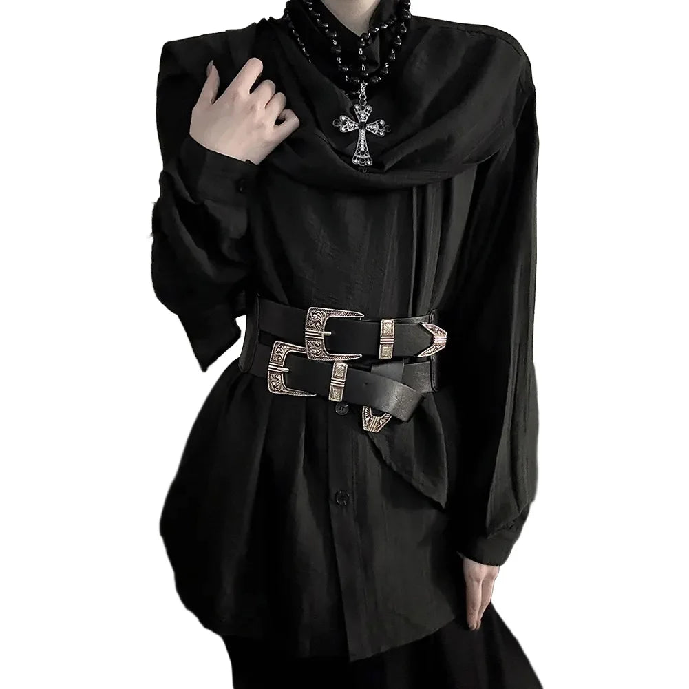 Gothic Wear Casual Long Sleeve Retro Shirt