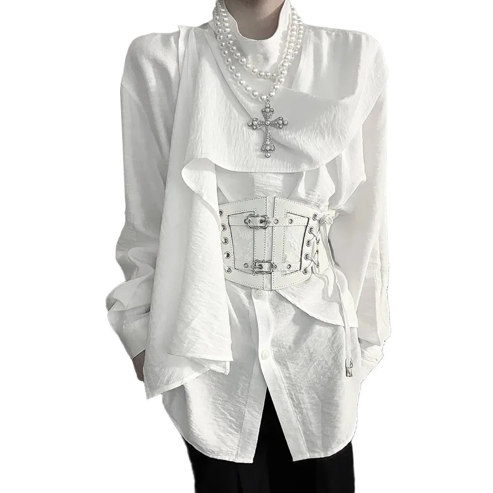 Gothic Wear Casual Long Sleeve Retro Shirt