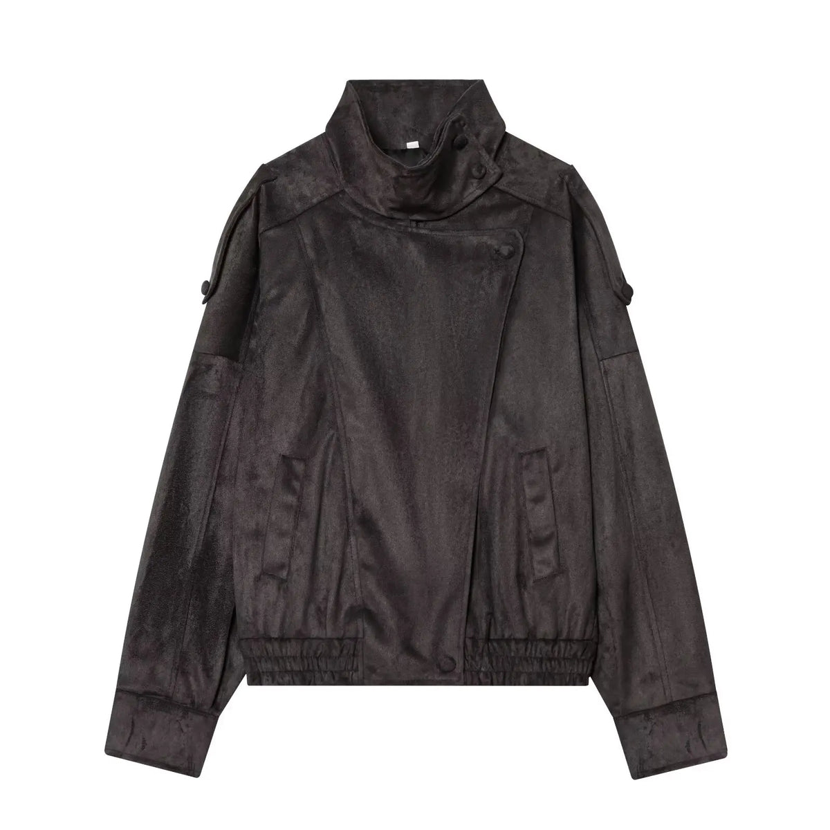 Fall Pebble Faux Leather Jacket