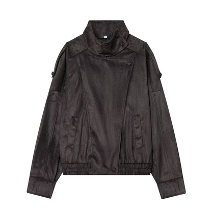 Fall Pebble Faux Leather Jacket