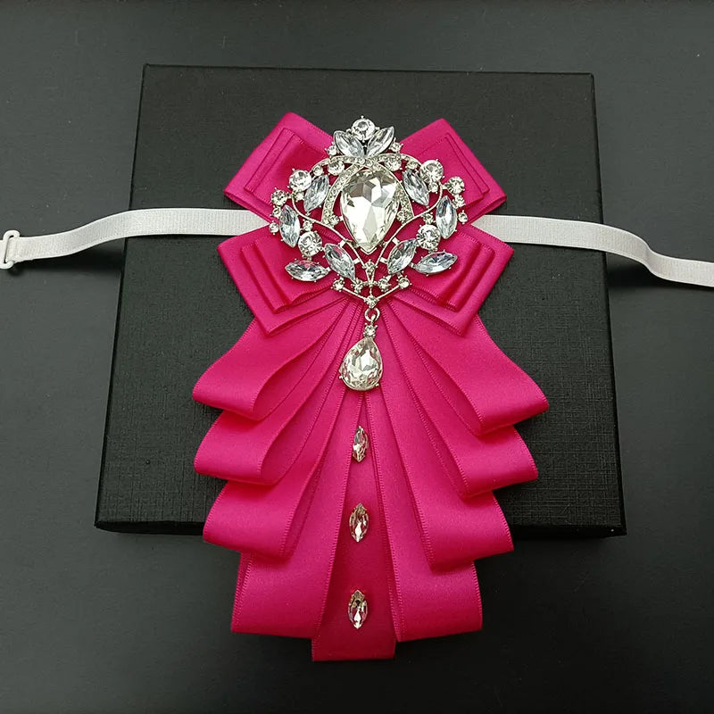 High-end Bow Tie Collar Flower French Business Suit Shirt