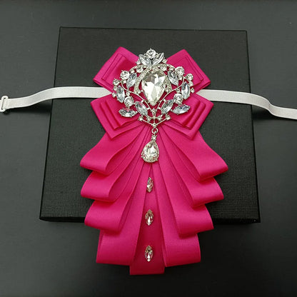 High-end Bow Tie Collar Flower French Business Suit Shirt