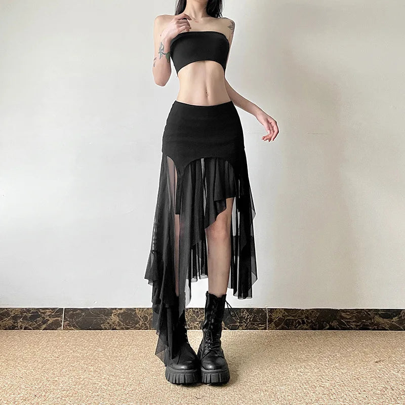 Shredded Streetwalk Alt Skirt