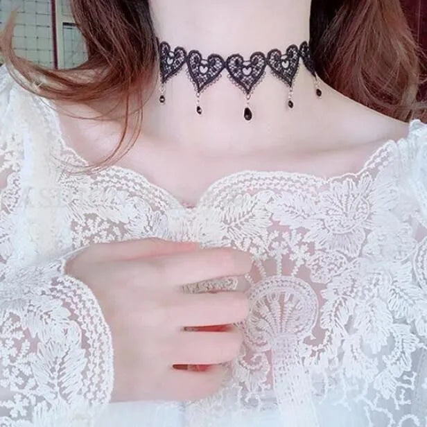 Lace Chokers Necklace Clavicle Chain Choker