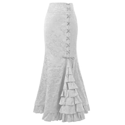 Gothic Vintage Fishtail High Waist Bodycon Mermaid Skirt
