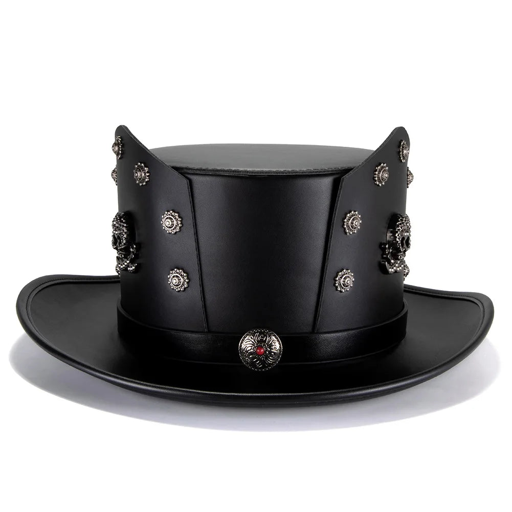 Victorian Steampunk Top Hat with Goggles Vintage