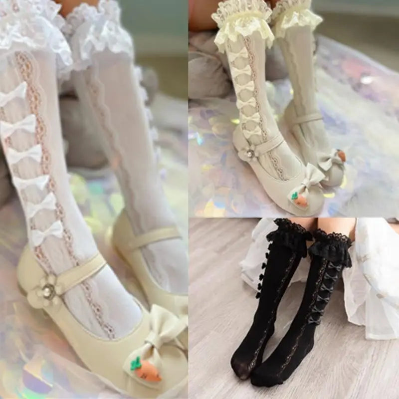 Middle Length Socks Breathable Hollowed Out