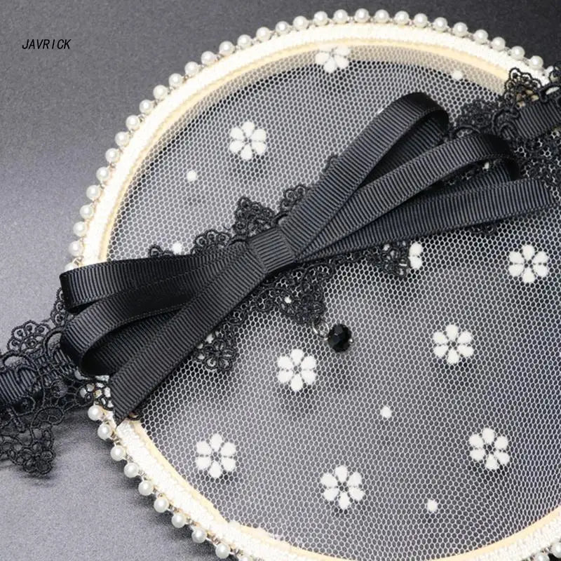 Black Lace Bowknot Choker Vintage Choker Necklace