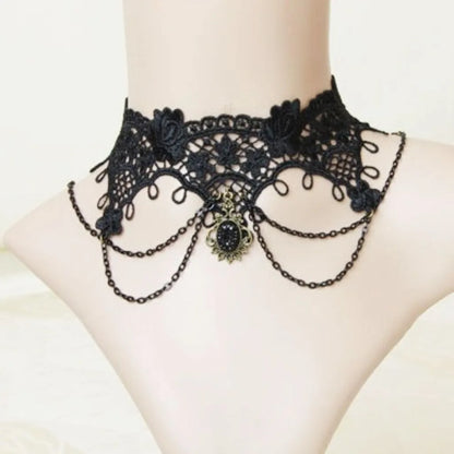 Lace Chokers Necklace Clavicle Chain Choker