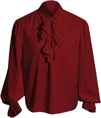 Vampire Renaissance Victorian Shirt White Steampunk Ruffle