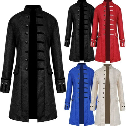 Long Gothic Coat Steampunk Vampire Trench Coat