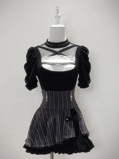 2-Piece Set Lace Sexy Dress