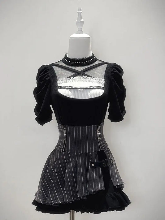 2-Piece Set Lace Sexy Dress