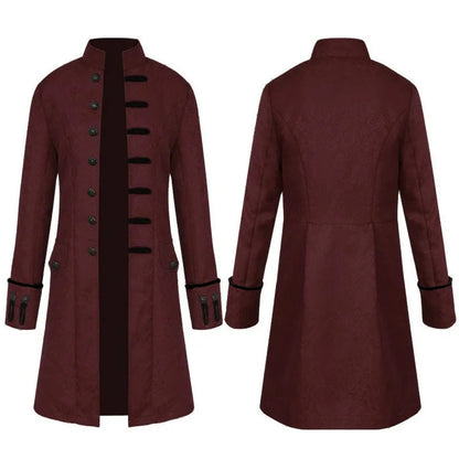 Long Gothic Coat Steampunk Vampire Trench Coat