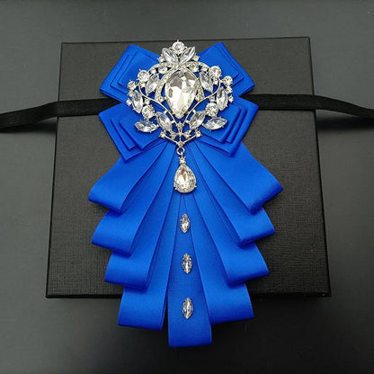 High-end Bow Tie Collar Flower French Business Suit Shirt