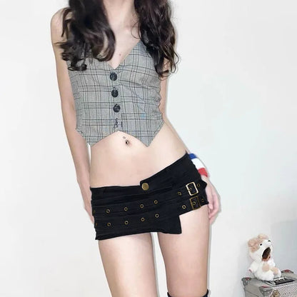 Ultrashort Skinny Cyber Shorts