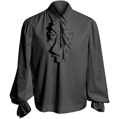 Vampire Renaissance Victorian Shirt White Steampunk Ruffle