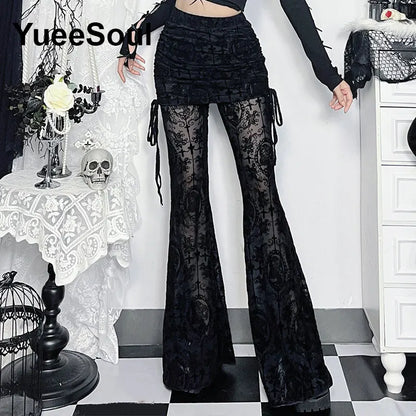 Goth Cargo Stumping Pants and Cyber Flare Pants