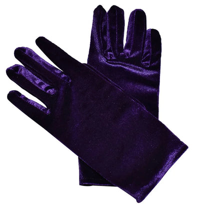 Wrist Length Opera Velvet Gloves Tea