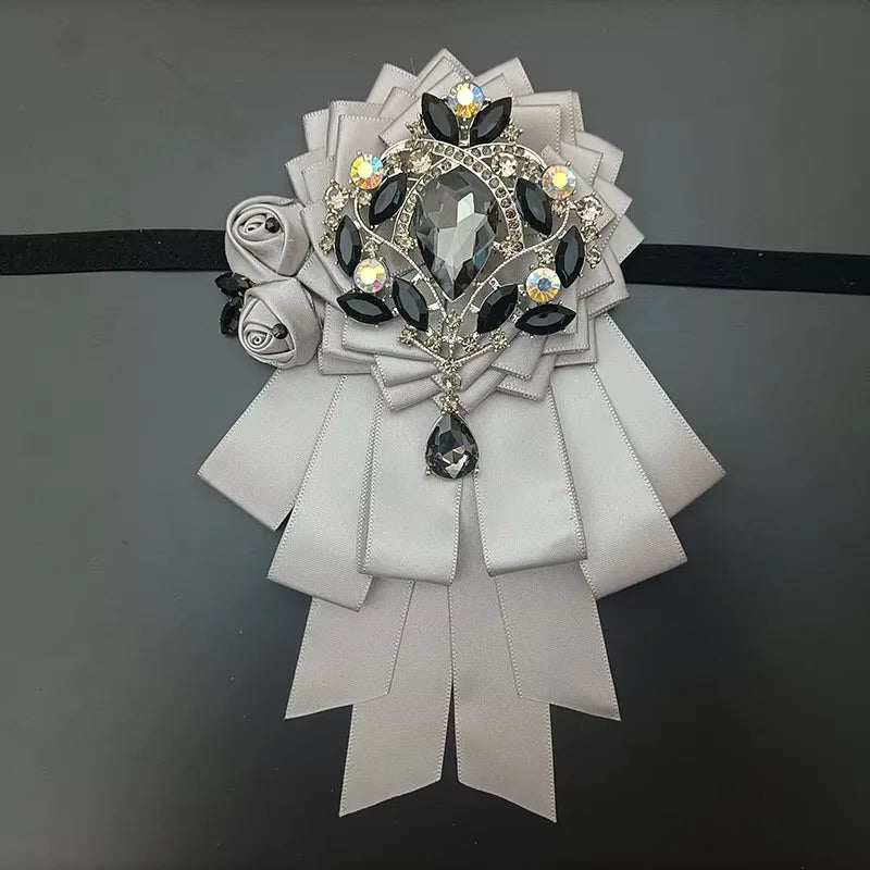 Luxury Men's Bow Ties French British Business Banquet Suit Shirts Collar Accessories