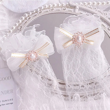 Tea Lady Mesh Bow Glove