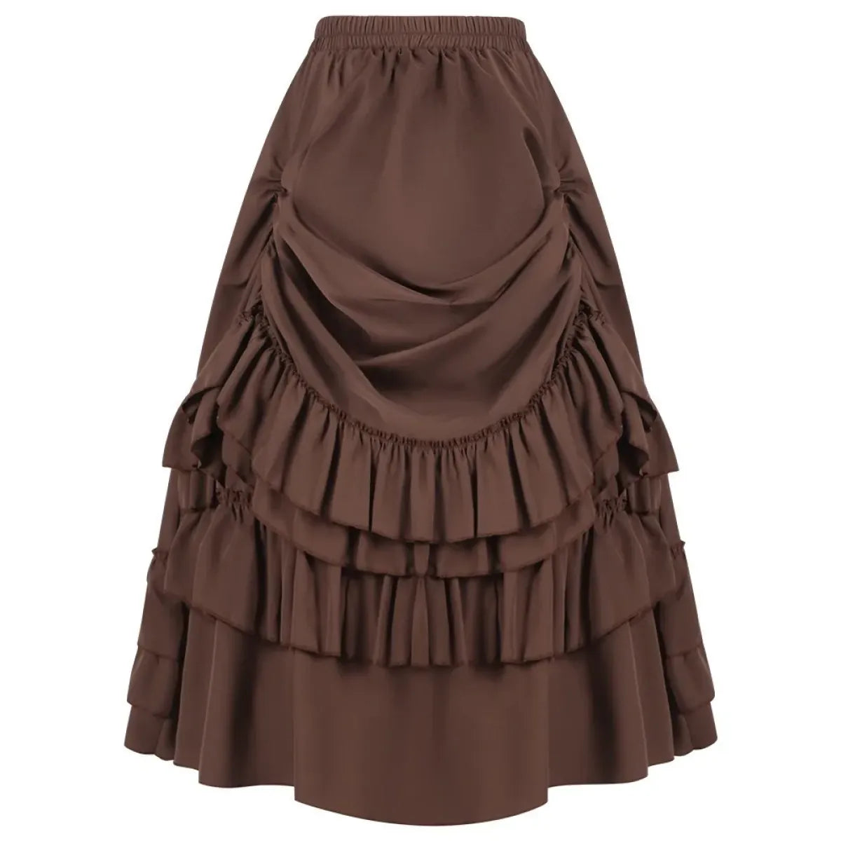 High Waist Victorian Ruffled Skirt Gothic